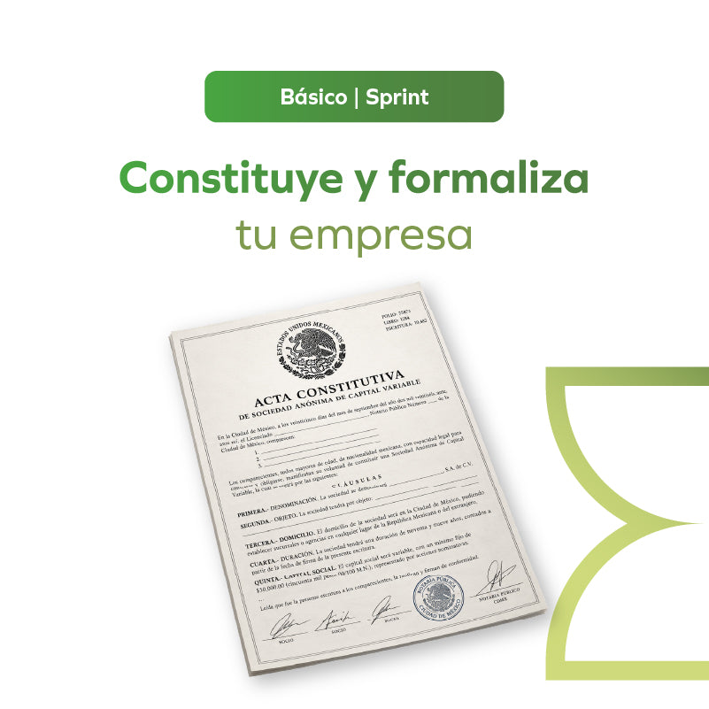 Constituye y formaliza tu empresa